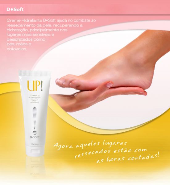 D.SOFT hidratação para pés,cotovelos,mãos ,etc